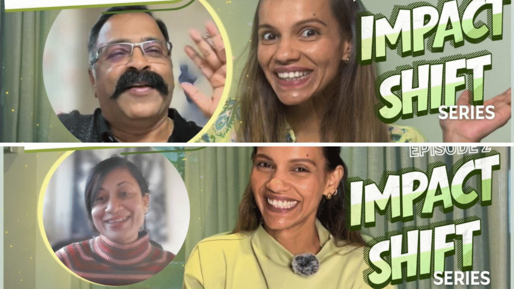 Impact Shift series featuring conversations with sustainability changemakers on the Green Pistachio YouTube channel
