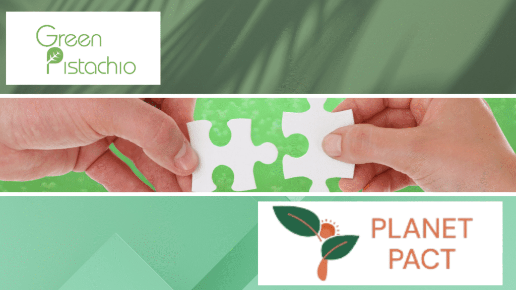 Green Pistachio and Planet Pact collaboration promoting community-led climate action conversations
