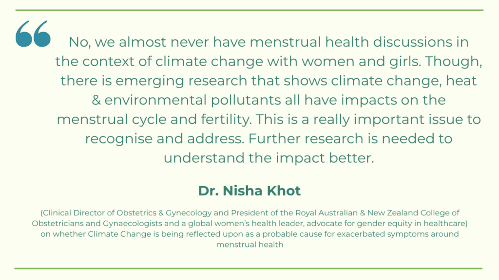 Dr Nisha Khot on menstrual health