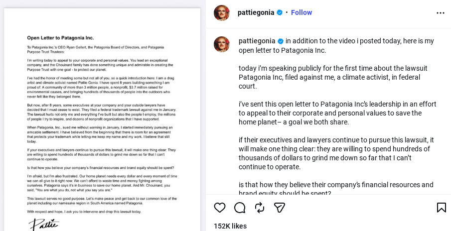Pattie Gonia Instagram Account